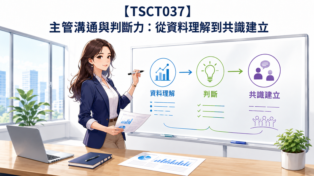 【TSCT037】主管溝通與判斷力：從資料理解到共識建立