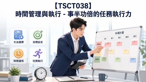 【TSCT038】時間管理與執行 - 事半功倍的任務執行力