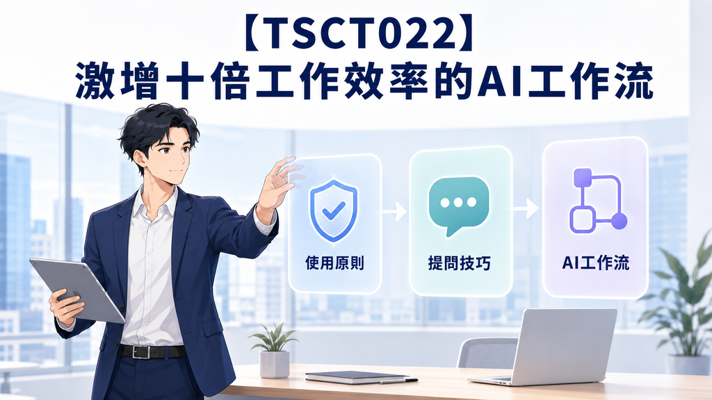 【TSCT022】激增十倍工作效率的AI工作流